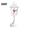 Holiday Gift for Kids Christmas Snow Sphere Lamp, Retro Street Lamp Design, Santa Party Ambient Lighting Snowman Tree Night Light Bedroom, Tabletop
