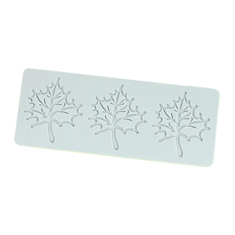Silicone Baking Molds with Maple Leaf Shape for Creative Sugar Craft Cake Decorations for DIY Projects and Home Use