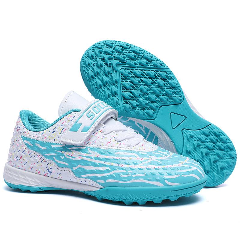 New children's football shoes, girls' primary and secondary school students outdoor sports competition training shoes indoor and outdoor flat sneakers