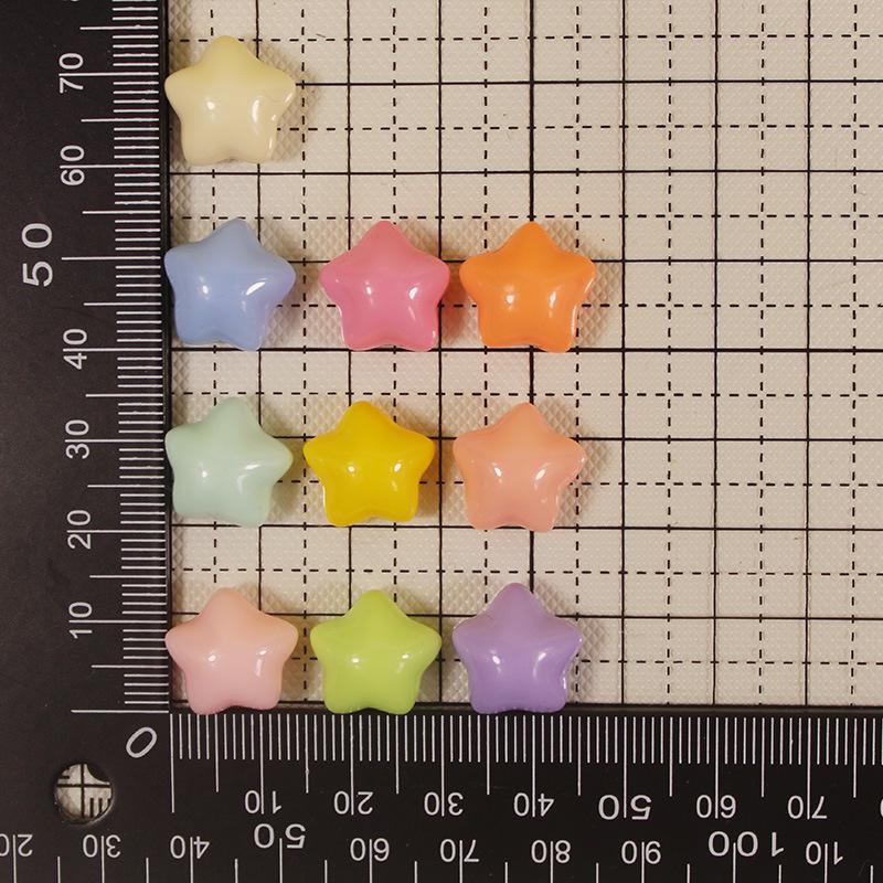 Cream Star DIY Hair Clips & Phone Case Accessories