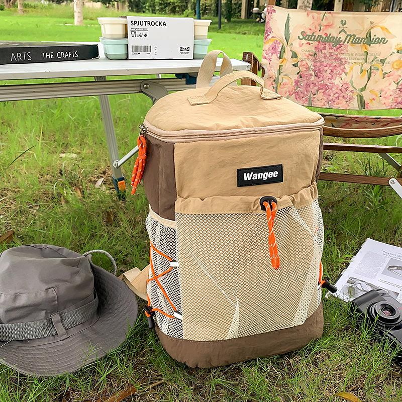 Schoolbag Original Niche Design Lightweight Backpack Outdoor Sports Hiking Bag Middle School Student School Bag