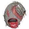 Rawlings CLOUD METAL GR5FHCM53 Baseball First Throw HOH® Glove, Soft, Base, Gray/Scarlet, 11.75 Inches, Right-Handed