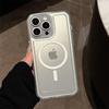 Transparent magnetic phone case suitable for Apple phones