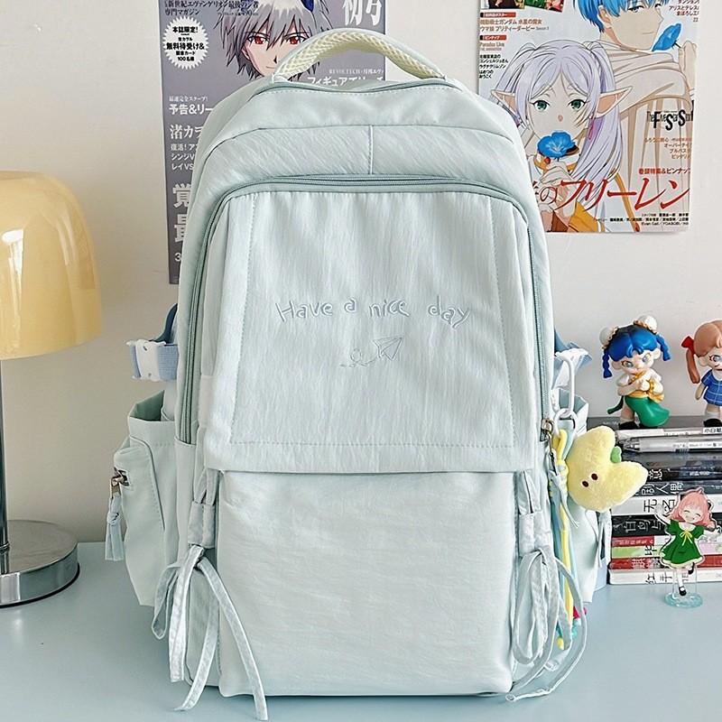 

Минималистичный нейлоновый рюкзак для ноутбука с мягкой подкладкой и большой вместимостью для студентов и профессионалов синий