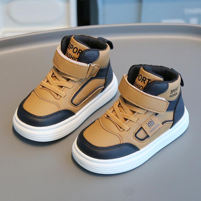 Children's sports shoes 2025 spring and autumn new boys' casual shoes high-top girls' board shoes lightweight soft-soled baby shoes