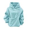 New European & American Autumn/Winter Hooded Plush Pet Bib Loose Pullover Sweatshirt for Women