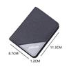 New Canvas Men's Short Wallet Two-fold Large Capacity Multiple Pockets Black Coffee Slim Money Bag Men Women