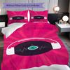 1PC Music, guitar Theme Bedding Quilt Set Quilt Cover Pillowcase Home Decoration Birthday Gift (1 * duvet cover + 2 * pillowcase, without core)