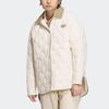 Adidas Originals Quilted Colorblock Logo Sport Down Jacket Women Jackets Magic-White IN0979