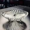 Crystal Glass Fruit Tray Senior Sense Home Dry Fruit Snack Candy Fruit Tray Living Room Light Luxury High-end Snack Candy Plate