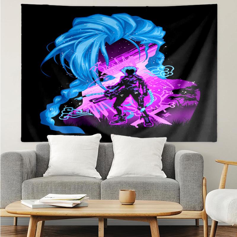 1PC Fantasy Warrior Jing K-pop music group Tapestry Accessories for Bedroom,Livingroom, dormitory Room Wall Decor Fan Birthday Gifts