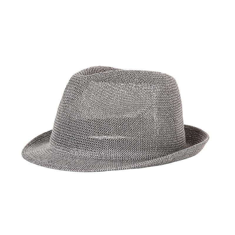 Hat Summer Top Hat European and American Version of Grass Yarn Sunshade Neutral Male and Female Jazz Hat