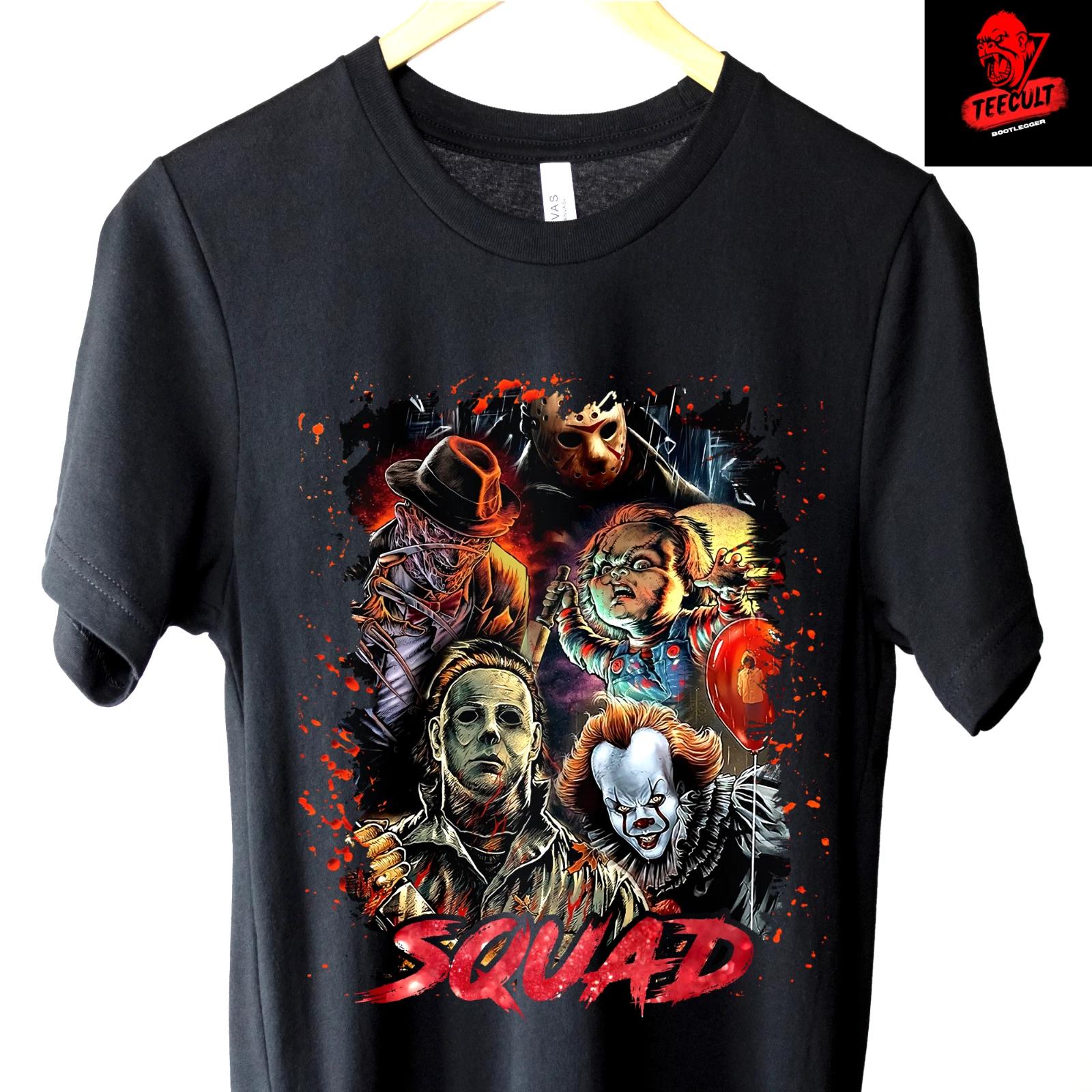 Men s and Women s T-shirts Chucky | Jason Voorhees | Michael Myers | Pennywise Unisex Horror M