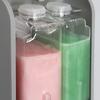 Soap Dispenser 400ml*2 Dual Compartment Large Capacity Inner Liner Easy Refill Visual Design Soap Dispenser