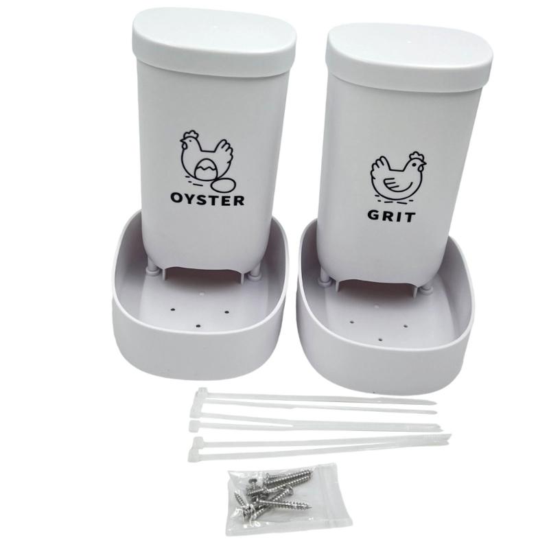 Heavy Duties Chicken Courage Dispenser With Wide Base None Tip Design Smooth Outside For Ducks Geese Backyard Flocks