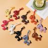 Horse Design PU Leather Key Ring Decoration Finish MultiFunctional Pendant Keychain Ornament for Keys or Zipper Pulls