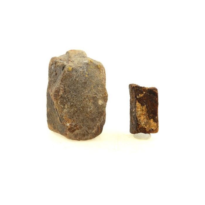 Pierres et Minéraux. Staurolite (2pcs) 255.0 ct. Coët Ligné, Pontivy, Bretagne, France.