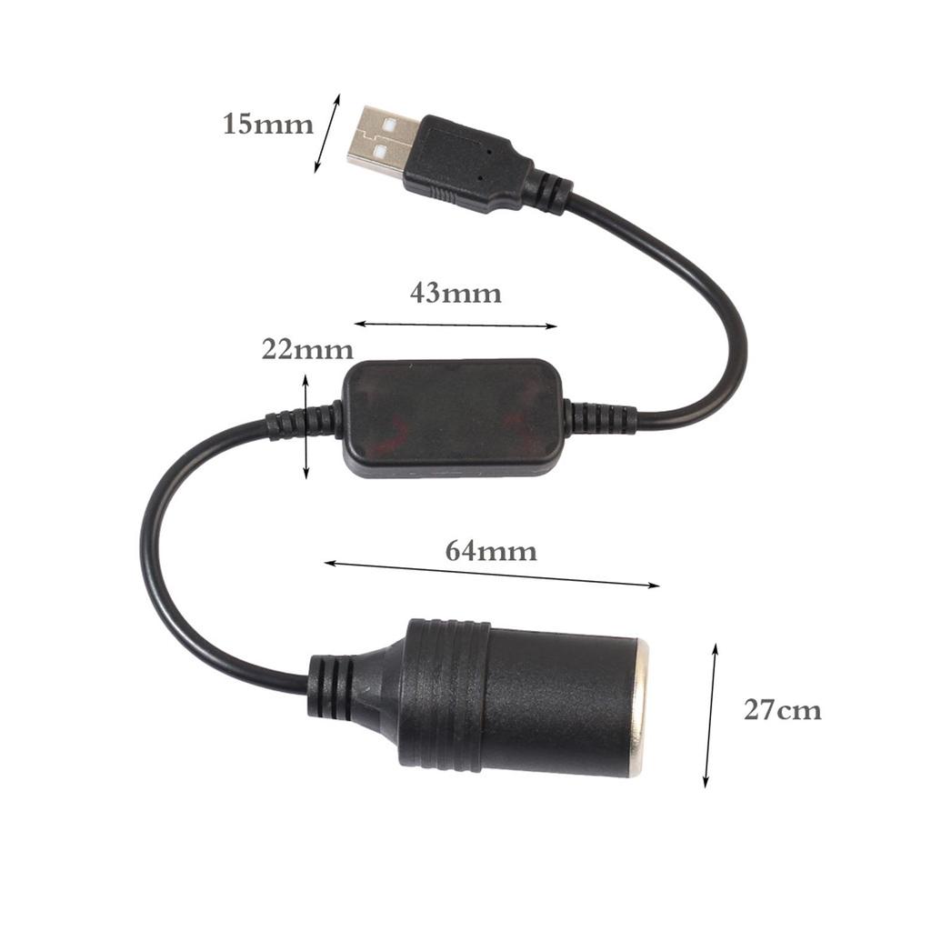 1 ks 5V 2A USB DC na 12V 60W zásuvka zapalovače cigaret do auta samice napájecí adaptér pro elektroniku auto příslušenství L6Q0
