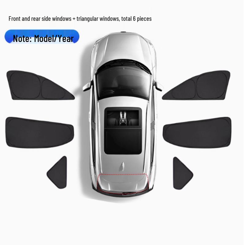 BYD Fangchengbao Bao7 Full Car Sunshade: Privacy, Cooling, Heat Insulation, and Full Blackout for Parking & Camping