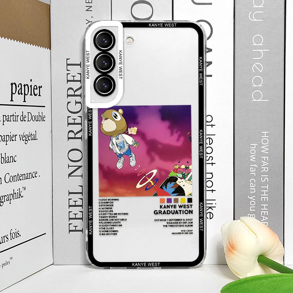 Lustige K-Kanye West Yee Poster Handyhülle für Samsung Galaxy S25 S24 S23 Ultra S22 Plus S21 FE 5G Weiche Hüllen Transparente Fundas