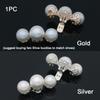 1PC Women Wedding Bride Charm Buckle Pearl Decoration Clips Big Pearl Shoe Decorations