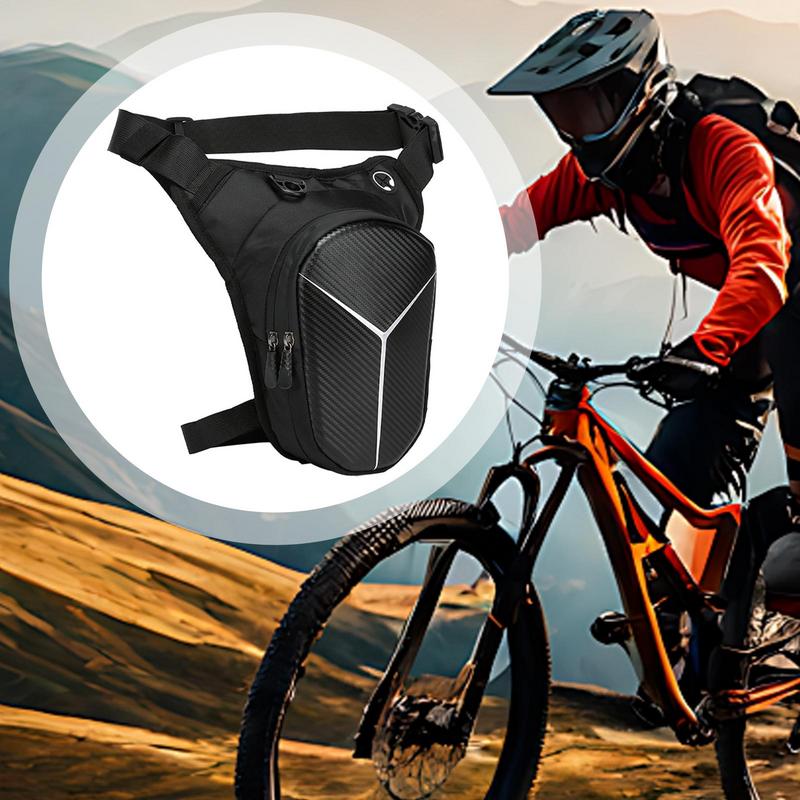 Motorcycle Moto Leg Side Storage Bag Motorbike EVA Hard Shell Male Phone Waist Pack Quick Release Belt Bags Motorcycle Equipment