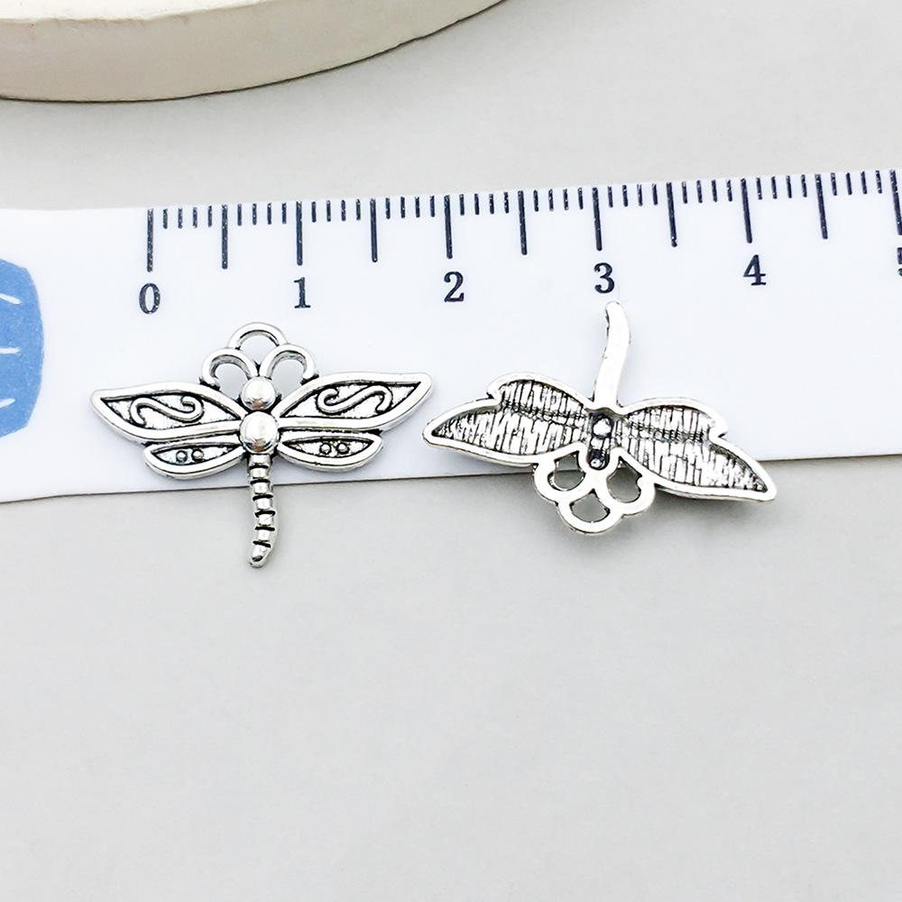 Set di 100 Ciondoli Gatto Farfalla Luna Argento Antico per Braccialetti e Collane Fai da Te