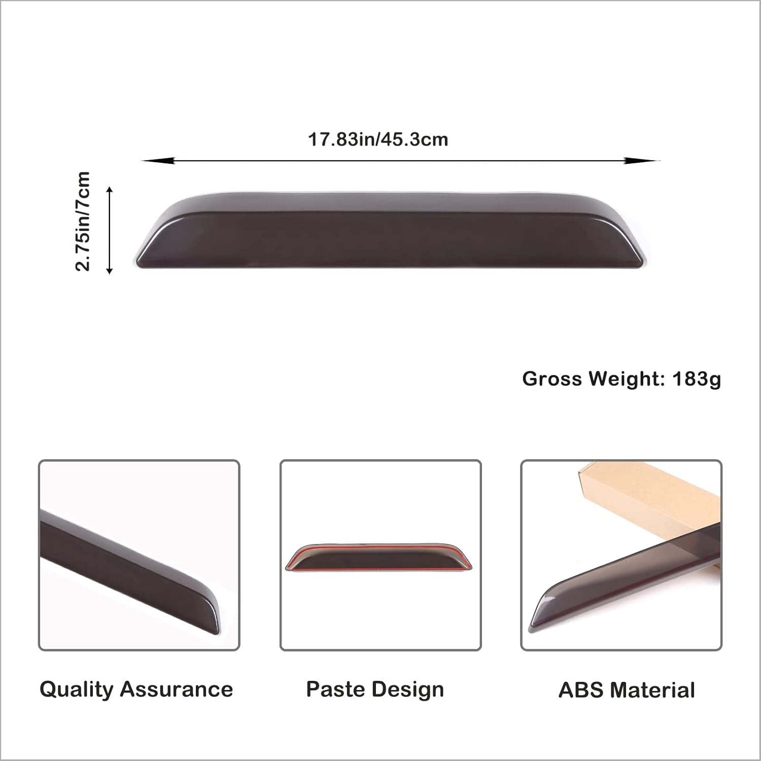 Car Third 3rd Brake Light Cover Trim Compatible with Ford Maverick 2022-2025 Third Brake High-position Center Light 3rd Brake Tail Light Shell Cover