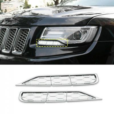 Dekorativní proužek krytu čištění světlometů pro Jeep Grand Cherokee 2014-16 Chrom