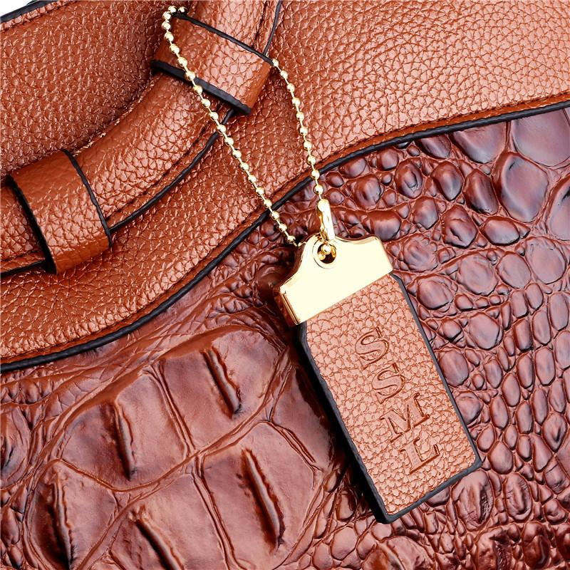 Női Luxus Kézitáskák Női Táskák Designer Crossbody táskák Női krokodil PU bőr kézitáska Női válltáska Retro kézitáska