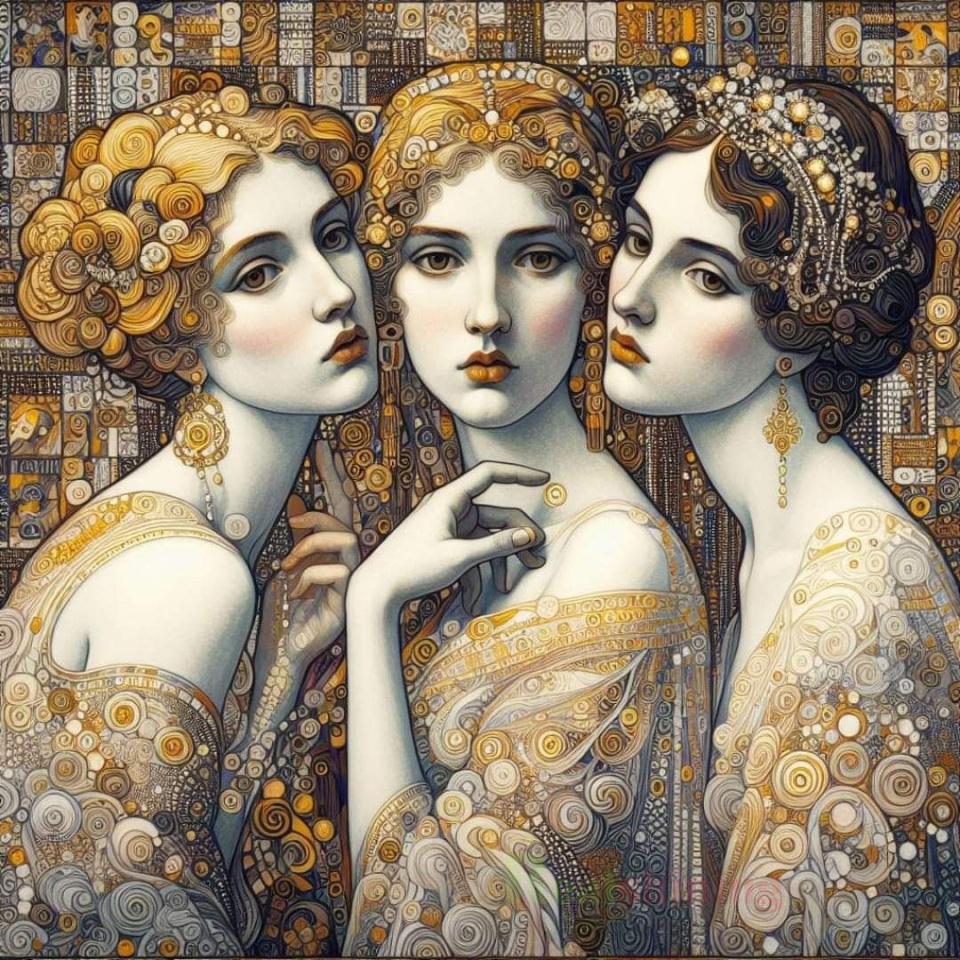 

Густав Климт Красота 5D DIY Алмазная живопись Новинка 2024 Девушка с золотыми волосами Полная выкладка Квадратные Круглые алмазы Мозаичная вышивка Настенный декор Full Round 30x30CM