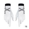 1 par de guantes de golf con lazo para mujer con marca extraíble de piel de oveja, tela autoadhesiva, guantes deportivos antideslizantes con dedos completos
