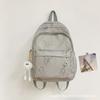 Schoolbag Japanese Ins Wind Butterfly Backpack Female, Junior High School Girls Student Schoolbag Large Capacity Travel Light Backpack