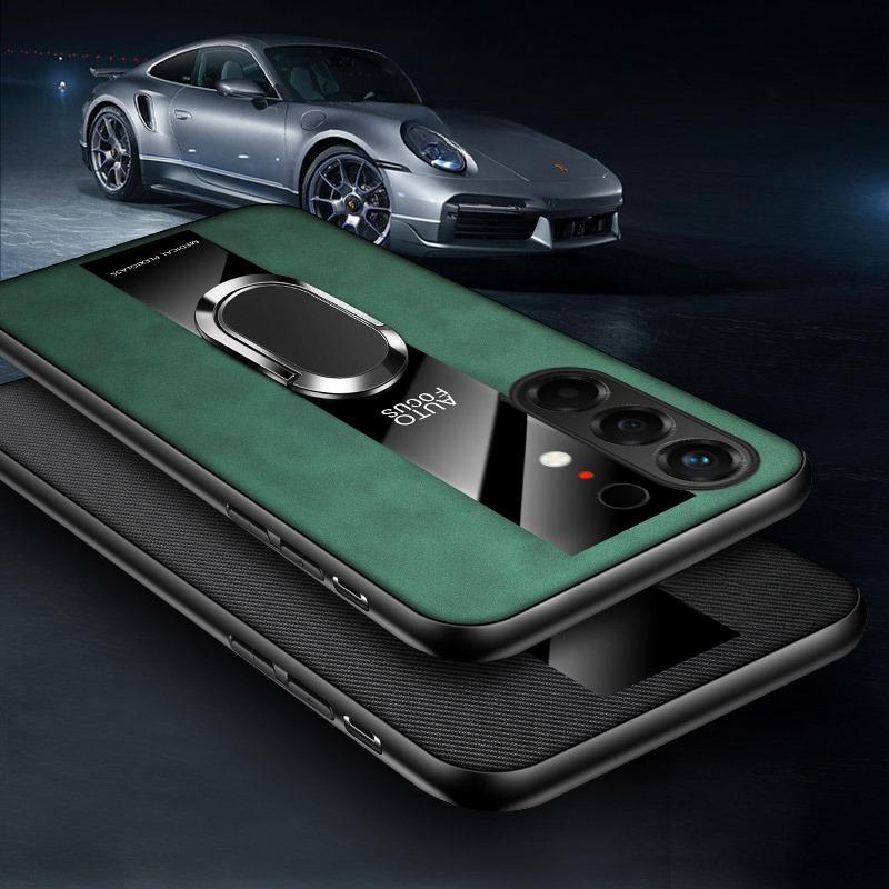 For Tecno Camon 50 Ultra Case Business Magnetic Ring Holder Shockproof sheepskin Leather Soft Silicone Fashion for Tecno Camon50 Ultra Back Cover