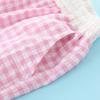 Girls' Strawberry Star T-Shirt & Pink Plaid Pants Set