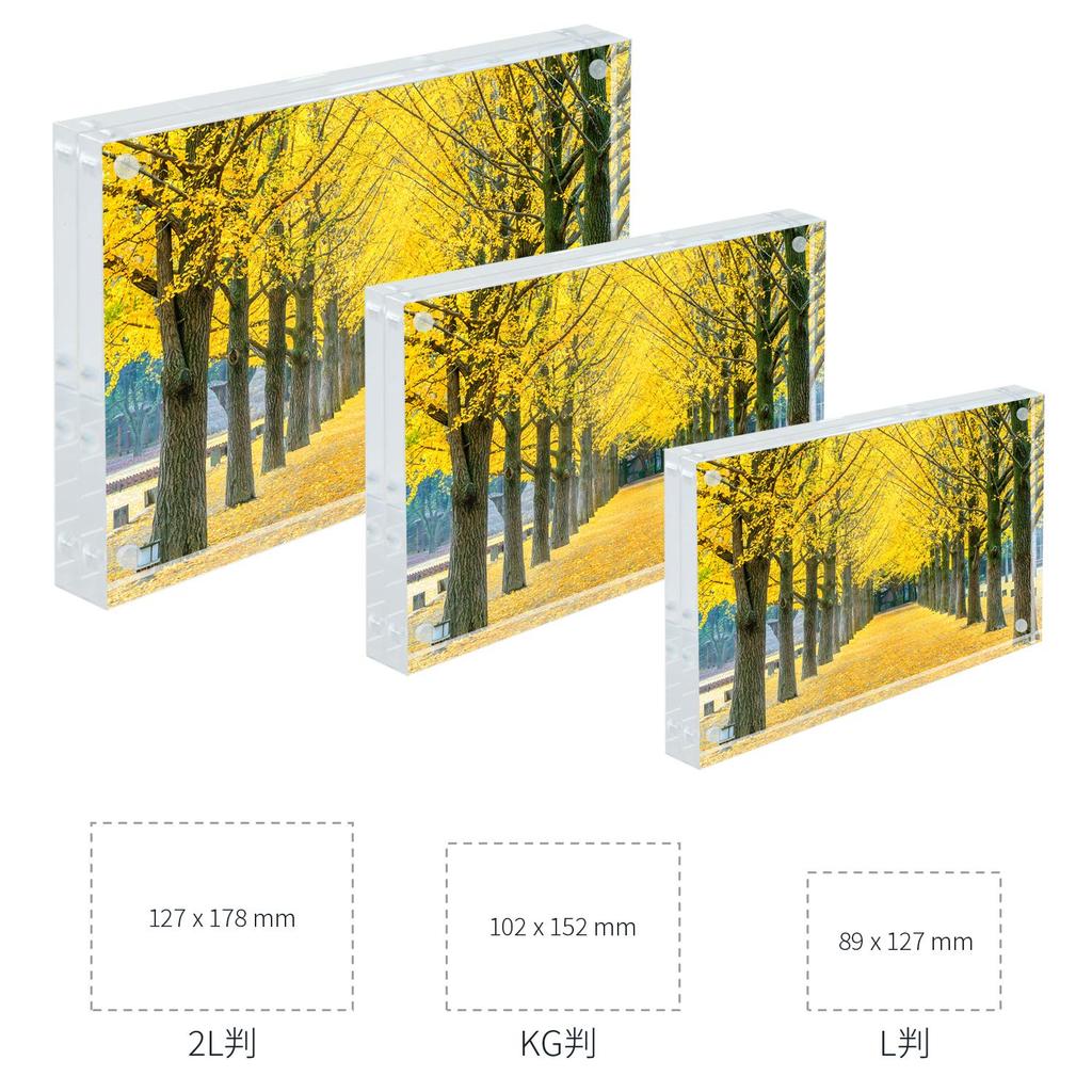 WeColor Acrylic Photo Photo Magnet Strong Picture Poster Eligible Invoice Issuance Possible 2L Frame, Stand, Frame, Magnet, Frame, Double-sided
