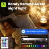 13-Color Rotating Dinosaur Egg Night Light USB Rechargeable Projector with Touch & Remote for Kids Bedroom Party Decoration