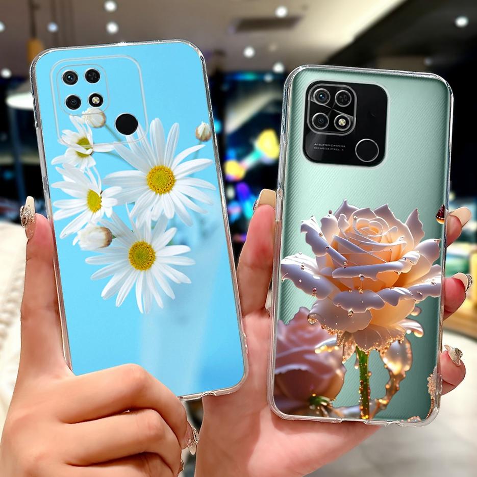 For Xiaomi Redmi 10C Case New Luxury Painted Cover Soft Silicone Slim Phone Case For Xiaomi Redmi 10C Redmi10C Back Cover Fundas