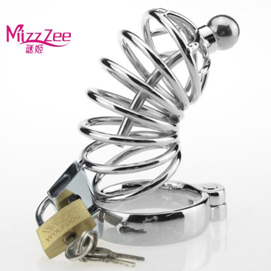 Metal Penis Massager Cock Ring Toys Sexualeed Chastity Lock Cage Body