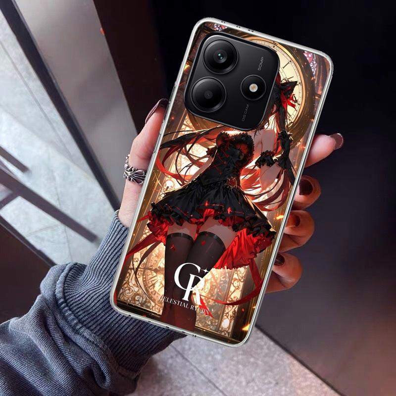 Date A Live Tokisaki Kurumi Phone Case For Xiaomi Redmi Note 10 11 12 13 14 15 Pro Plus 11S 12S 14S 11T 11E 10S Soft TPU Back Co