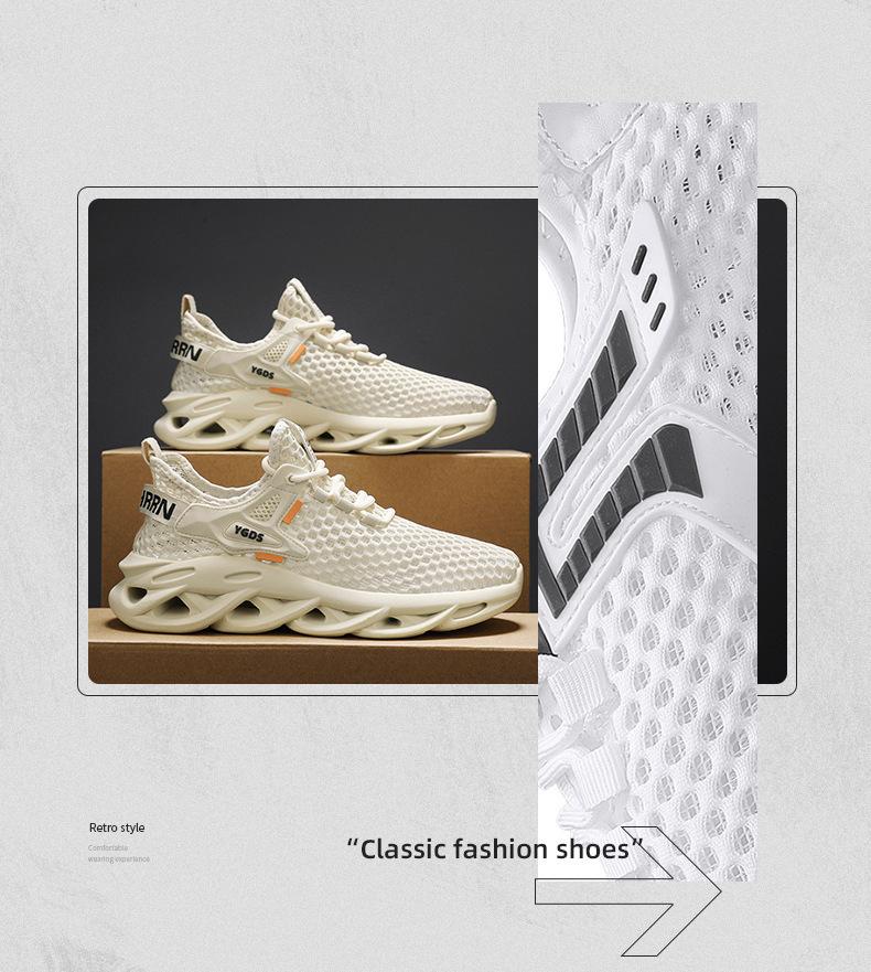 Mesh Men's Sports Board Shoes Breathable Casual Simple Board Shoes Youth Running Shoes