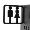 Bathroom Sign 3D Men's & Women's Reminder Indicator Pictogram Placard Toilet Symbol for