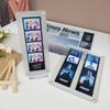 INS Acrylic Display Stand Photo Frame Transparent Kpop Idol Photocard Holder Picture Display Holder Photo Protective Album