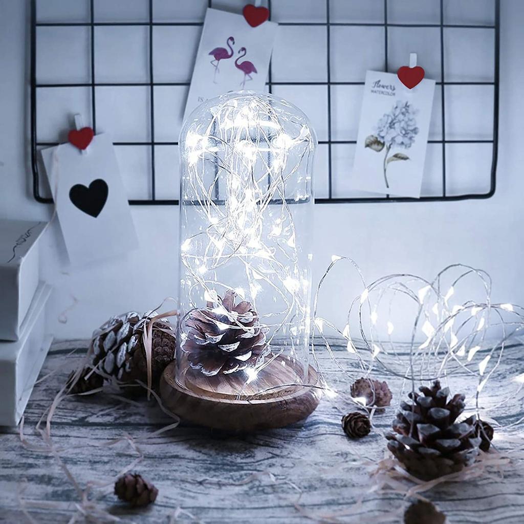 Vviho LED Illumination String Halloween Jewelry 100 Battery Remote 8 Flashing Timer IP67 Waterproof and Perfect for School Outdoor and Indoor Garden