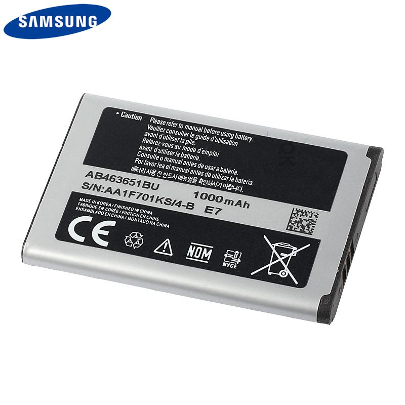 Original Replacement Battery AB463651BU AB463651BC AB463651BE For Samsung J800 S3650 S7070 S5608 S3370 L700 W559 S5628 C3222 1000mAh