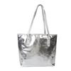 Stylish Urban Simple Design Pu Tote Bag For Women 2023 Large Capacity With Zipper