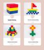 Wooden 3D Puzzle Cube: Children's Educational Space Blocks for Math and Building Fun