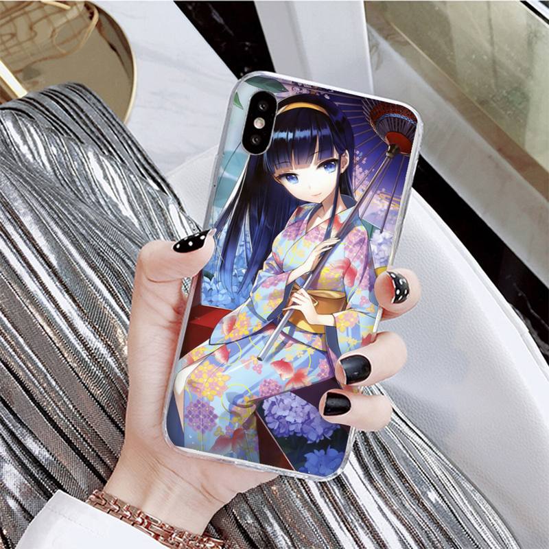 

YNDFCNB Японская гейша для телефона чехол для iPhone 13 X XS MAX 6 6s 7 7plus 8 8Plus 5 5S se 2020 XR 12 11 pro max чехол iphone 13promax