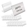 POP Stand Card Holder L Shape Business Card Size 90x60mm Acrylic Stand Exhibition Stand Display Stand Transparent Acrylic Price Card Price Tag Name