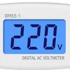 DM55-1 Portable AC 80-300V LCD Digital Voltmeter Volt Meter Socket Wall Mounted 110-220V Voltage Tester Meter Header